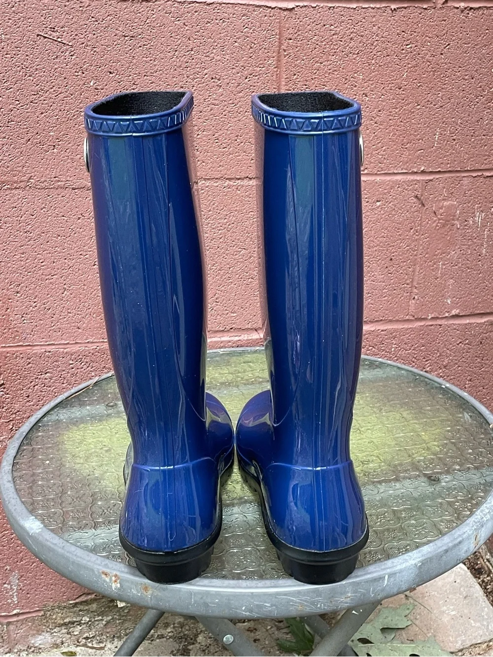 UGG Sienna Blue Tall Rain Boots Size 9